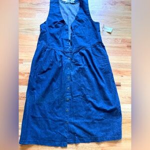 Truly yours  100% cotton vintage  denim dress with pockets